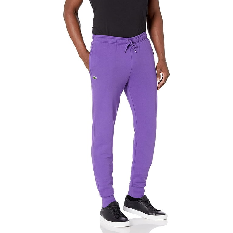 Lacoste Mens Sport Fleece Jogger Medium Regal Purple Walmart