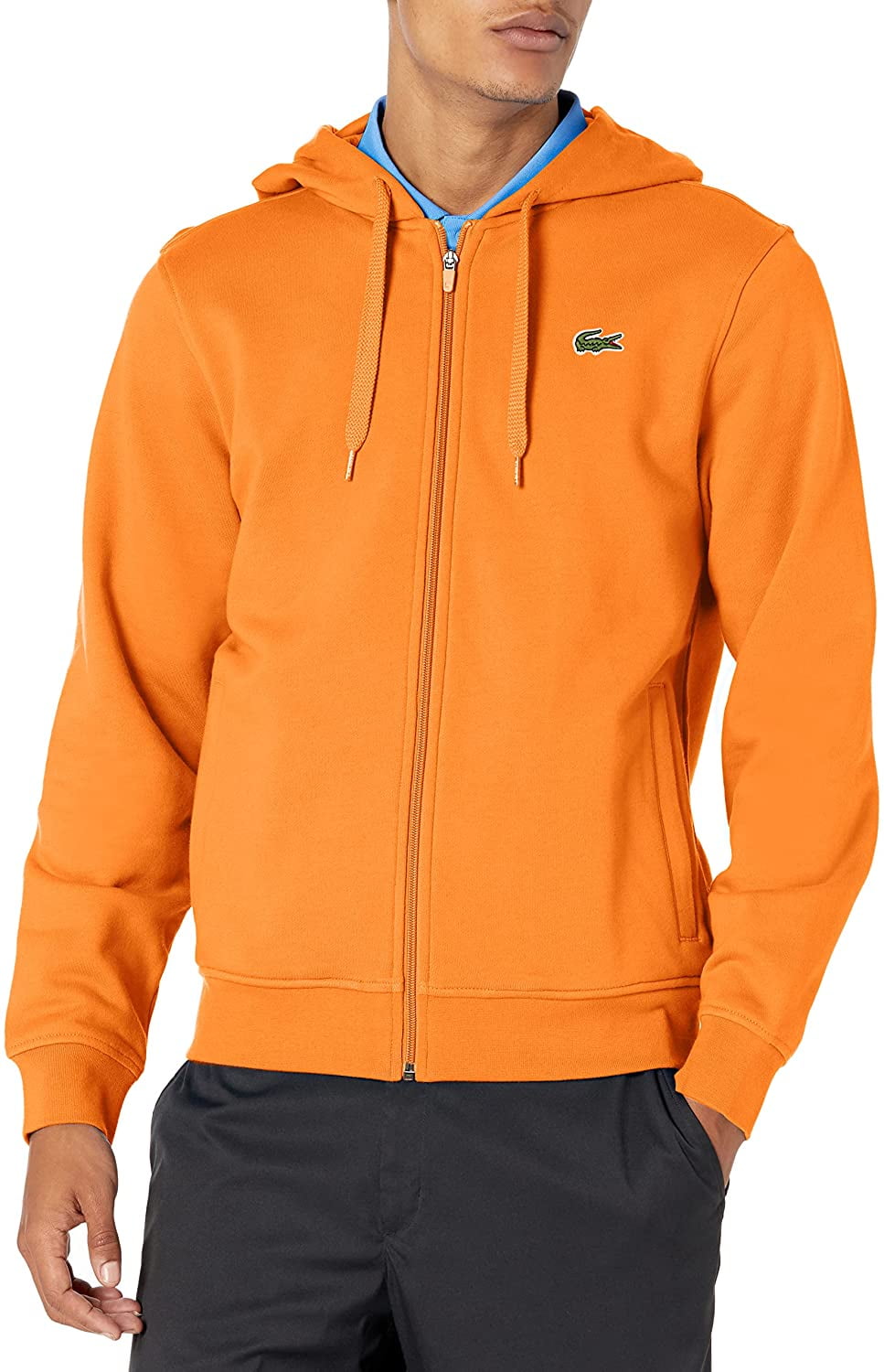 Lacoste Mens Sport Long Sleeve Fleece Full Zip Hoodie Sweatshirt Medium  Fango/Fango - Walmart.com