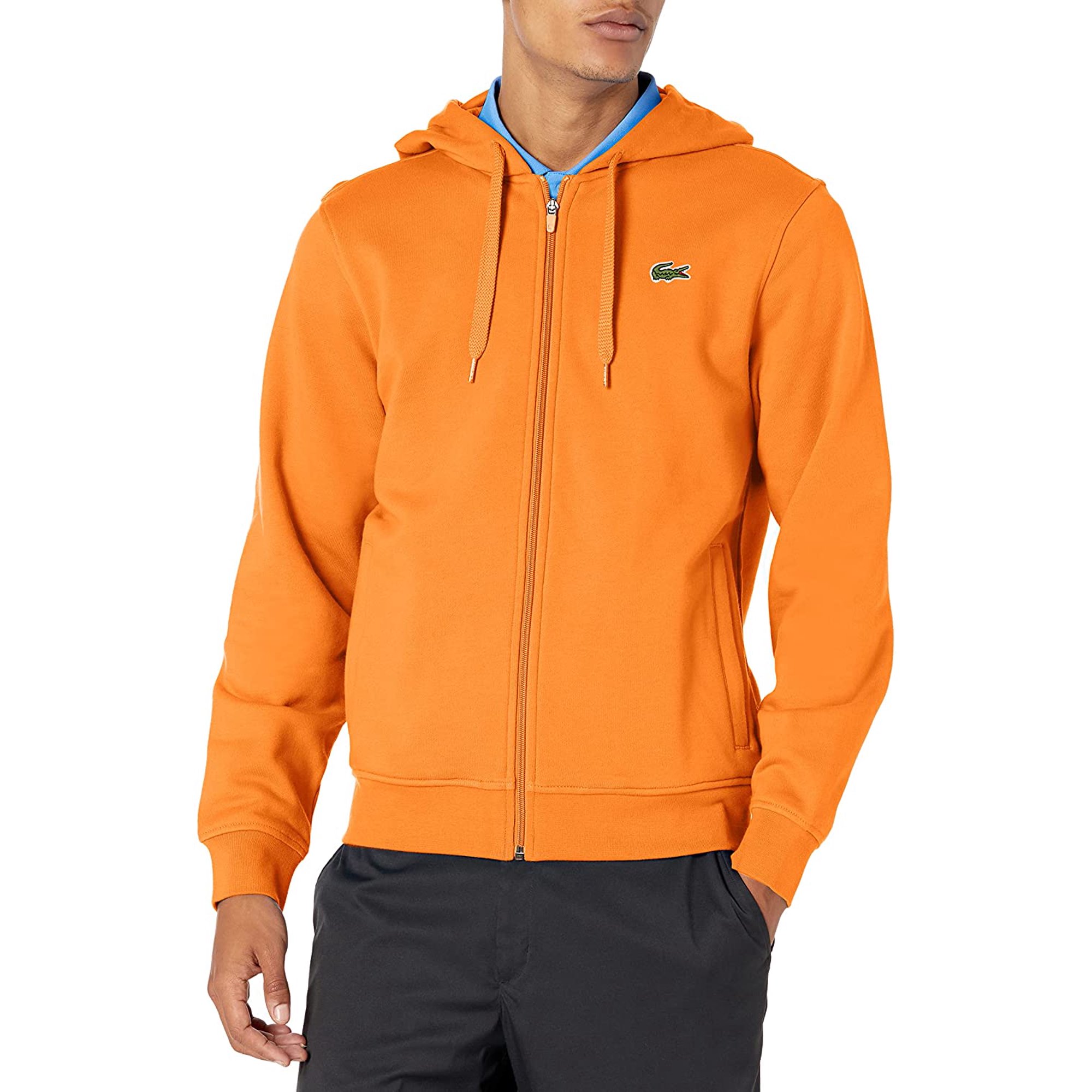Lacoste Mens Sport Long Sleeve Fleece Full Zip Hoodie Sweatshirt Medium  Fango/Fango - Walmart.com
