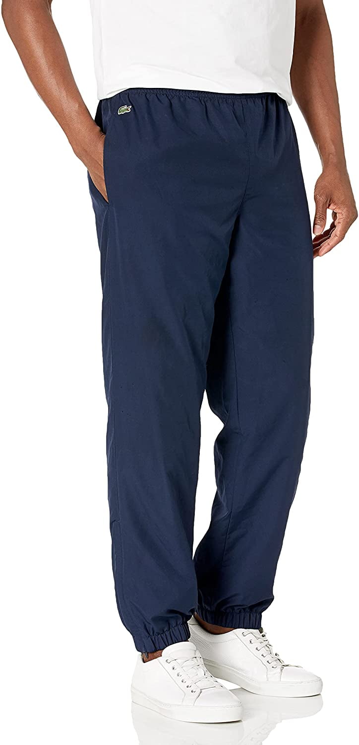 Lacoste Mens Sport Taffeta Pant with Side Zip Detail XX-Large Navy Blue -  Walmart.com
