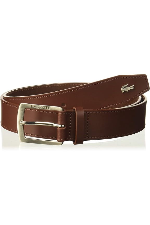 Mens Thick Buckle Belt 30 Brandy