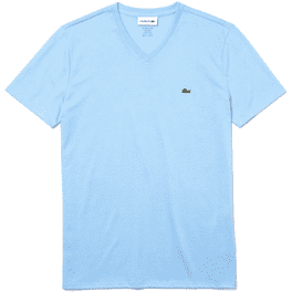 Lacoste｜SHORT-SLEEVED V-NECK (V-Neck Pima Cotton Jersey Lacoste Men's V-Neck Short Sleeve Regular Fit Classic T