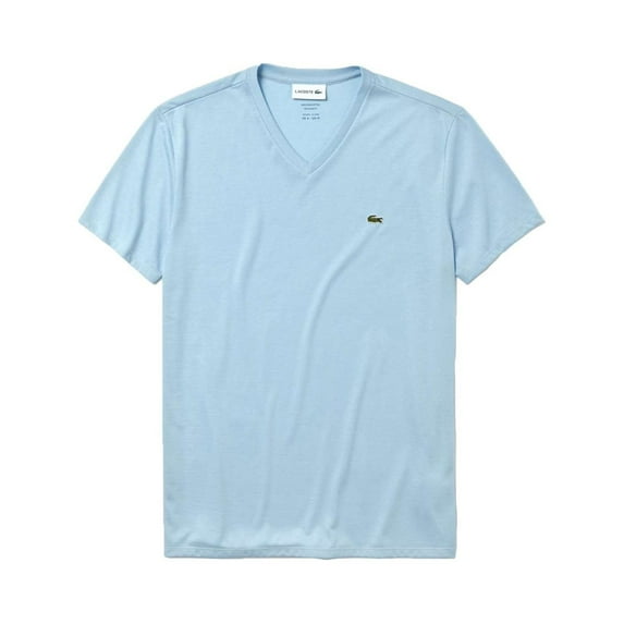 Lacoste Mens V-neck Pima Cotton Jersey T-shirt Creek TH6710 G5J