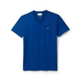 thumbnail image 1 of Lacoste Mens V-neck Pima Cotton Jersey T-shirt Electric TH6710 Z7Z, 1 of 5