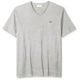 thumbnail image 1 of Lacoste Mens V-neck Pima Cotton Jersey T-shirt Silver Chine TH6710 CCA, 1 of 3