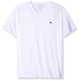 thumbnail image 1 of Lacoste Mens V-neck Pima Cotton Jersey T-shirt White TH6710 001, 1 of 3