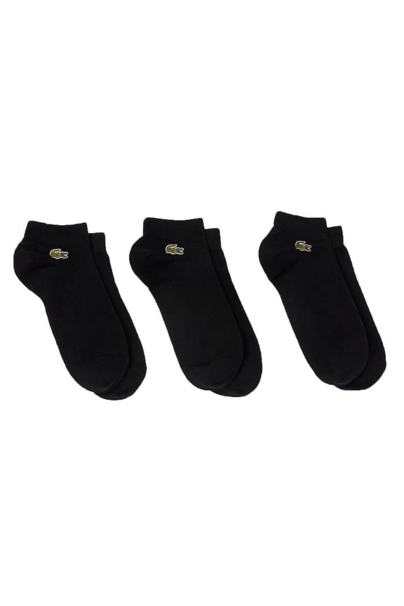 Monochrome Sport 3 Pack Trainer Socks - Black
