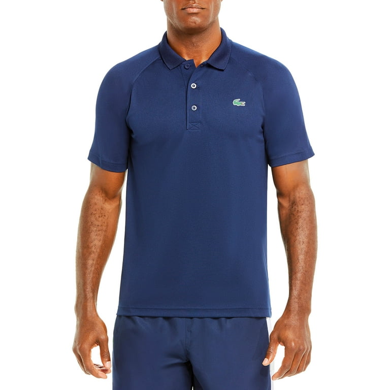 Lacoste NAVY BLUE Men's Breathable Run-Resistant Sport Polo Shirt, US  3X-Large
