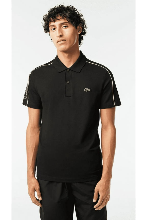 NOIR/LIMEIRA Men's Colorblocked Polo Shirt, US Large