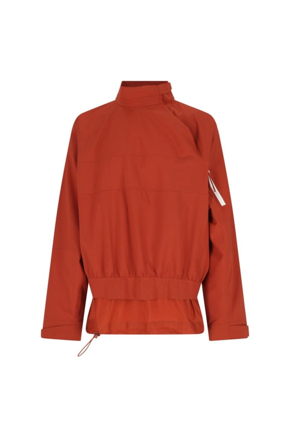 Orange Technical Taffeta Popover Logo Jacket (Men's)