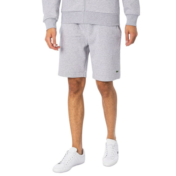 Lacoste Organic Brushed Cotton Sweatshorts, Grey