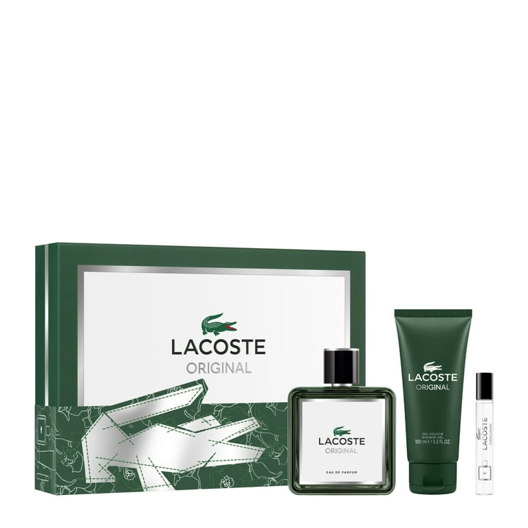 Lacoste Original 3 Piece Gift Set for Men (3.4 OZ Eau De Parfum