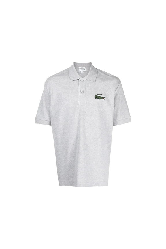 Original Loose Fit 80's Croc Unisex Polos Size L, Color: Silver Chine