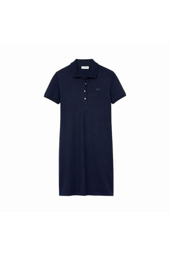 Polo Dress In Soft Mini Stretch Cotton Piqué (Women's)