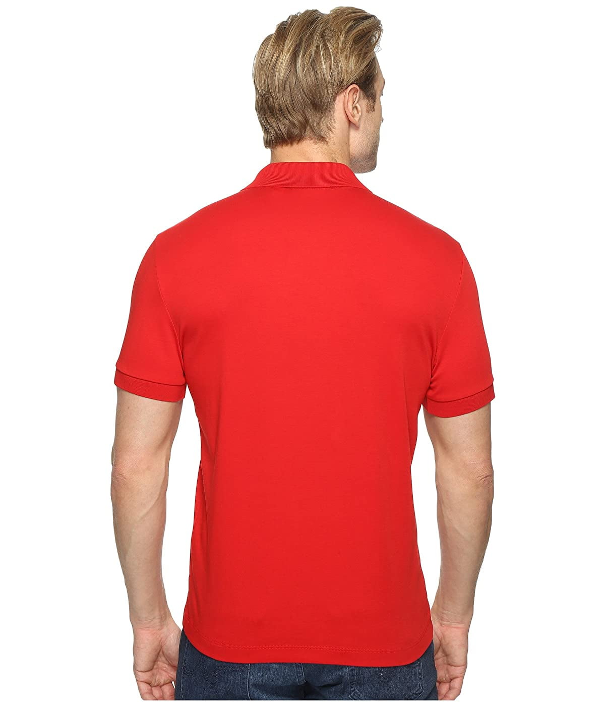 Lacoste RED Men's Regular Fit Soft Touch Short Sleeve Polo Shirt, US