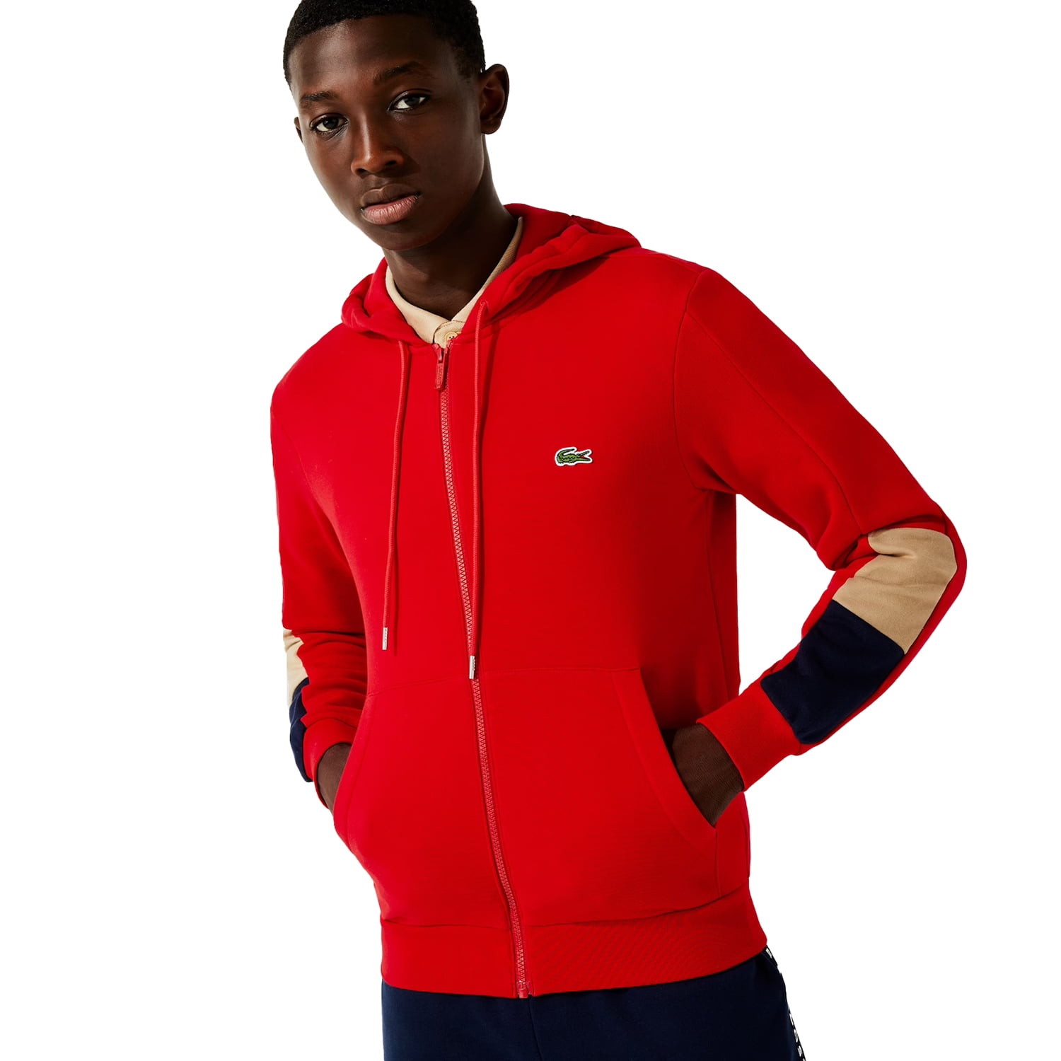 Lacoste レッドジャージ正規品　S LACOSTE SPORT ラコステ ジャージ トラックジャケット メンズXS