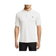 Lacoste Regular Fit Pique Mens Polos Size S, Color White