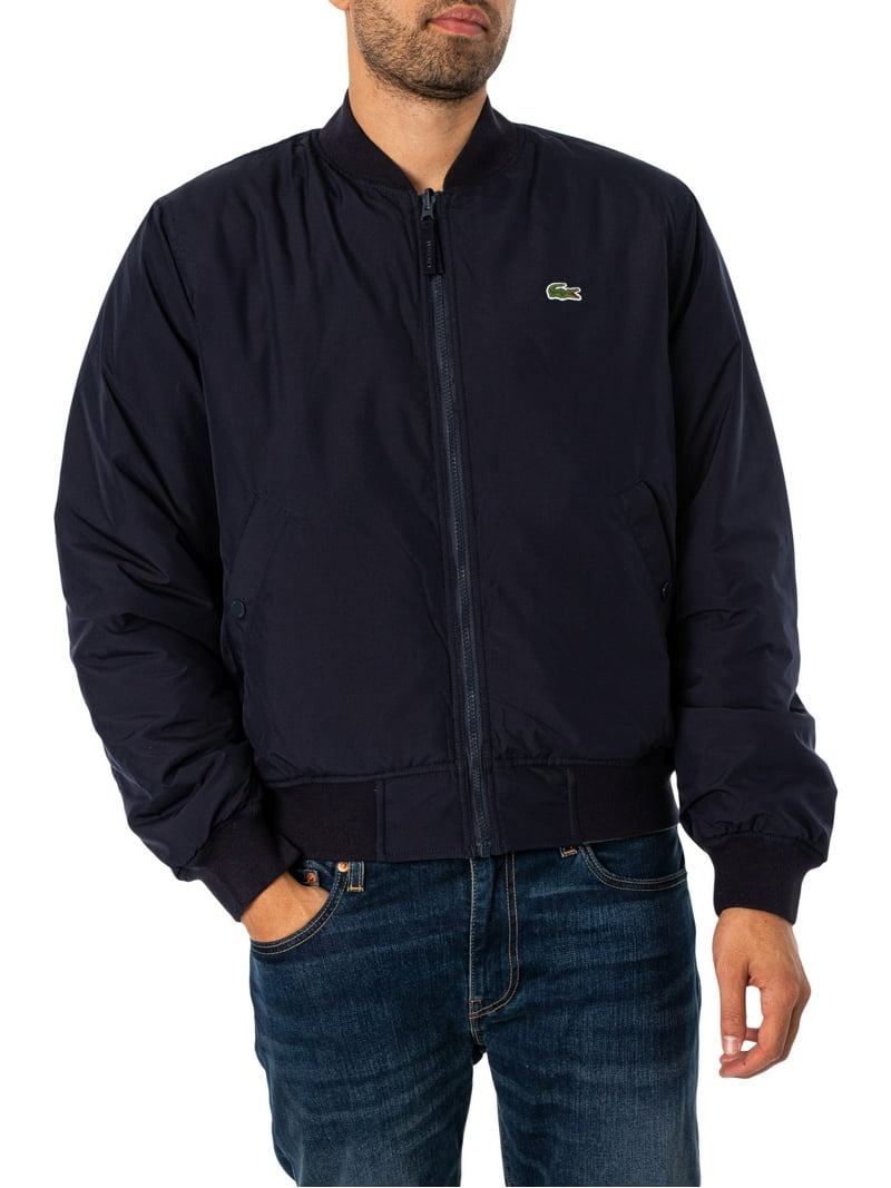 Lacoste Reversible Quilted Taffeta Bomber Jacket, Multicoloured