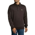 thumbnail image 1 of Lacoste Ribbed Cotton Polo Shirt, Brown, 1 of 5