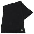 thumbnail image 1 of Lacoste Ribbed Wool Scarf - Black, 1 of 2