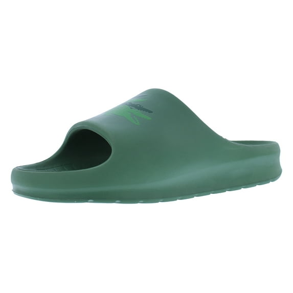 Lacoste Serve Slide 2.0 Mens Shoes Size 11, Color: Green/Green