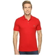 Lacoste Short Sleeve Jersey Interlock Regular Fit Mens Polos Size XL, Color Red