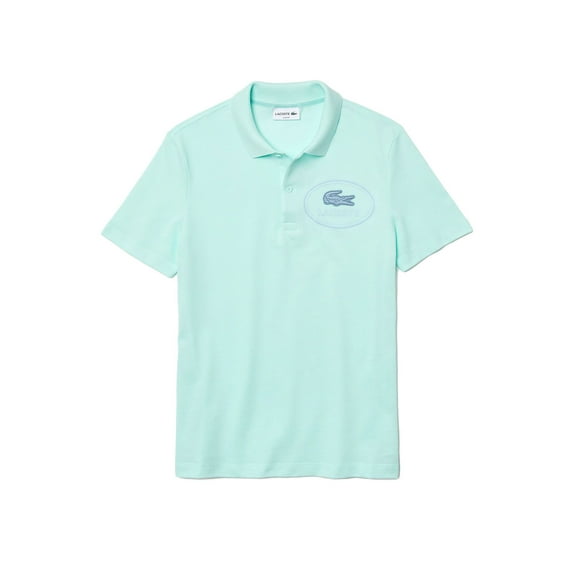 Lacoste Slim Fit Embroidered Crocodile Cotton Pique Polo Men's T-Shirt Turquiose ph9733-nre