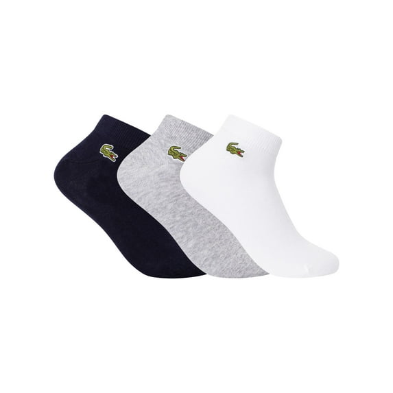 Lacoste Sport 3 Pack Short Socks, Multicoloured