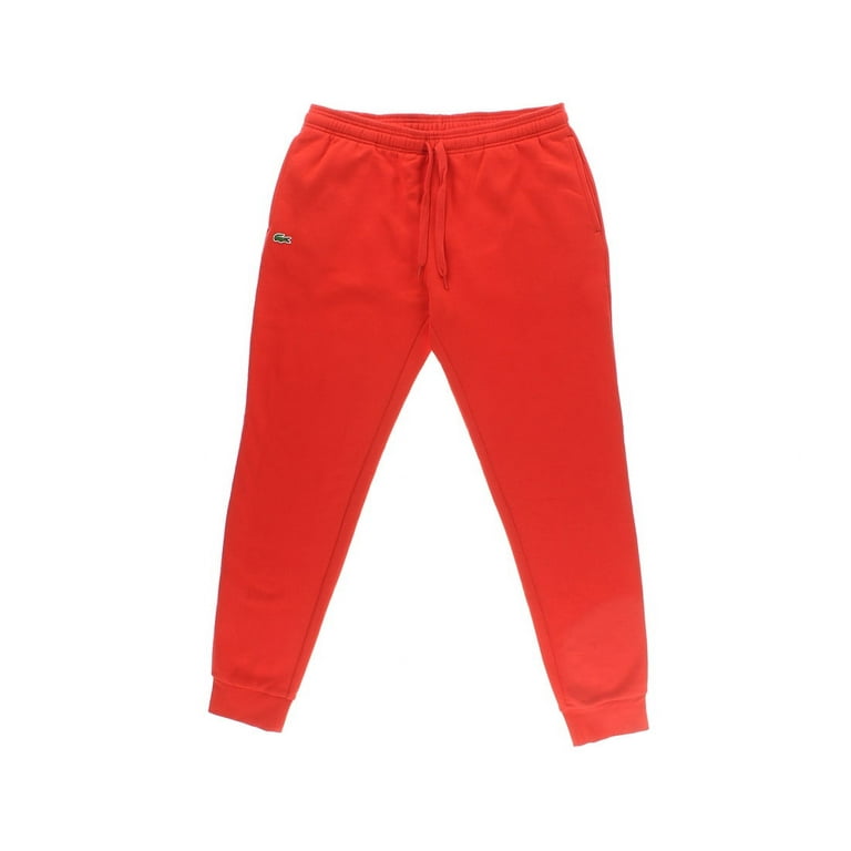 Lacoste Sport Fleece Jogger Mens Active Pants Size Xl Color Red