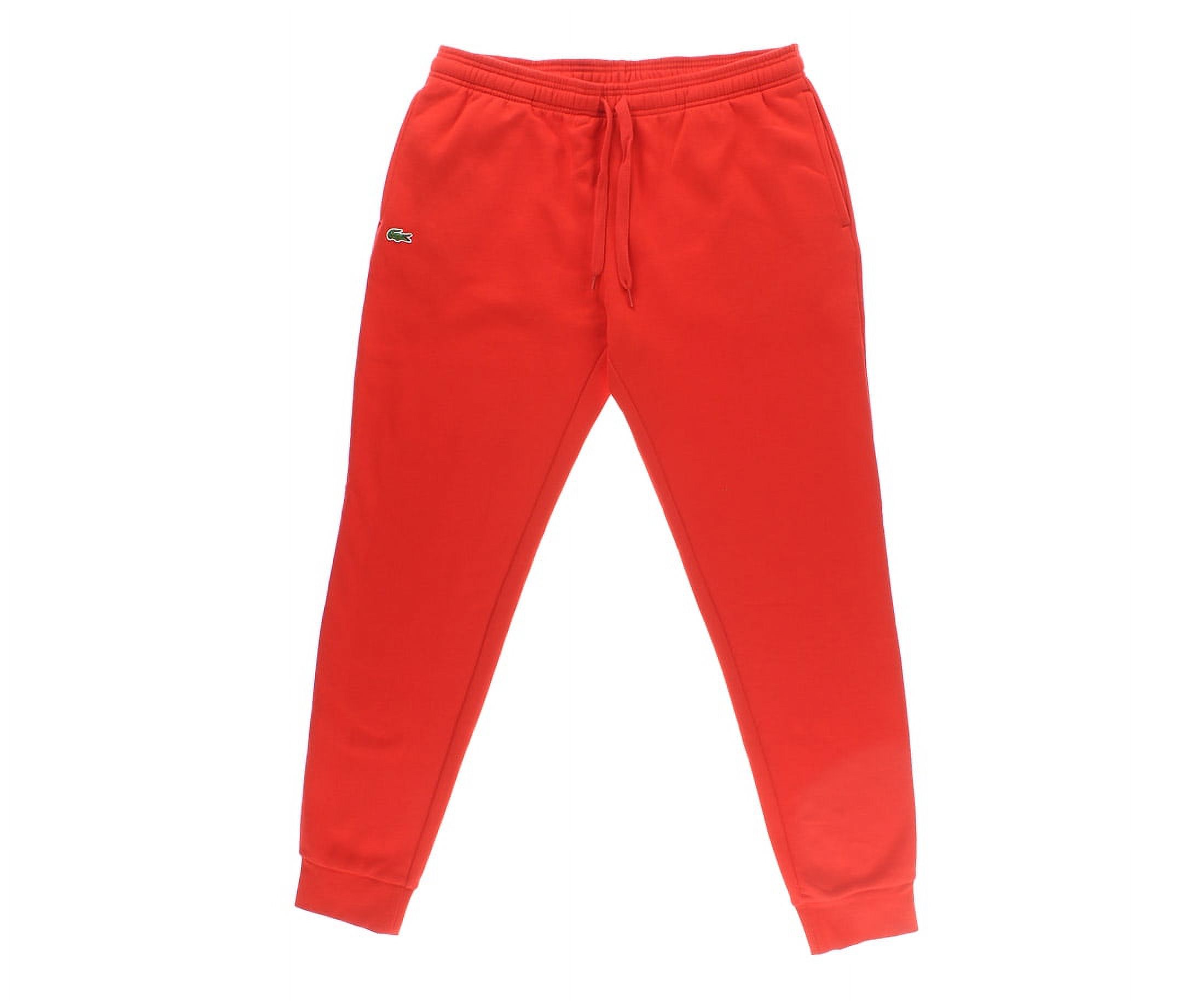 Lacoste Sport Fleece Jogger Mens Active Pants Size Xl, Color: Red - image 1 of 2