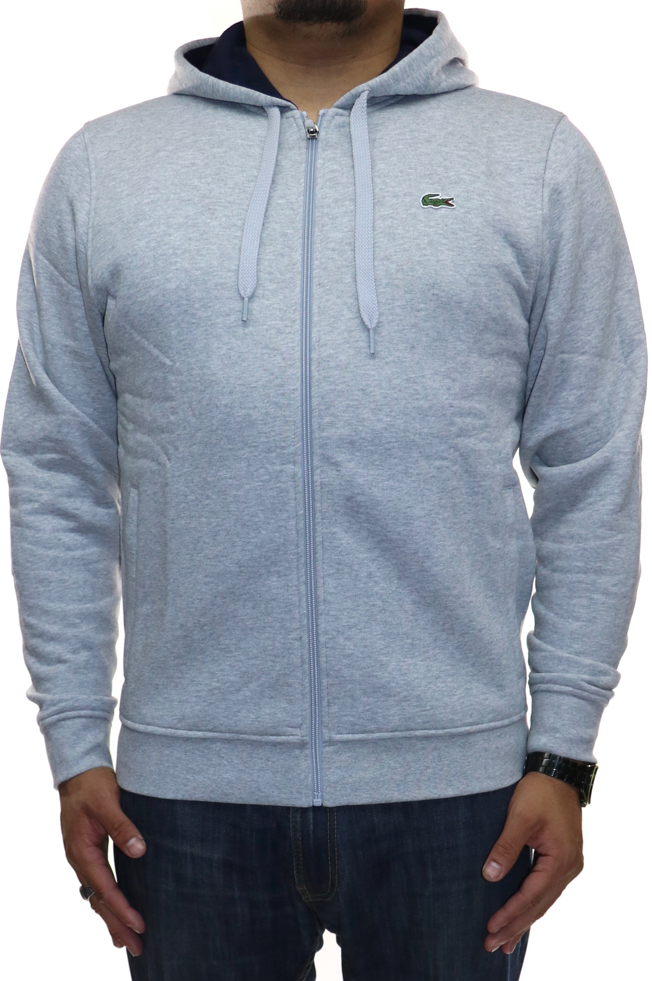 Lacoste Sport Full Zip Hoodie 3XL H.GRY - Walmart.com