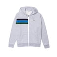 thumbnail image 1 of Lacoste Sport Silver Chine/Navy Blue/Utramarine Colourblock Fleece Zip Hoodie - 4/M, 1 of 1