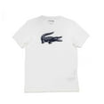 thumbnail image 1 of Lacoste White/Navy Sport 3D Print Crocodile Jersey T-Shirt - 3/S, 1 of 3
