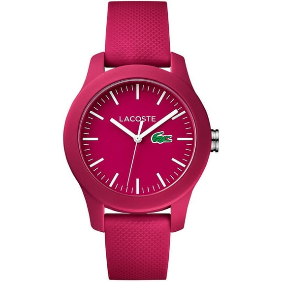 Lacoste Women's 12.12 Pink Rubber Band Watch 2000957