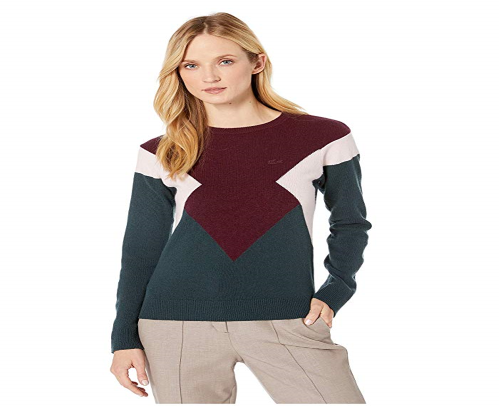 Lacoste color block sweater sale