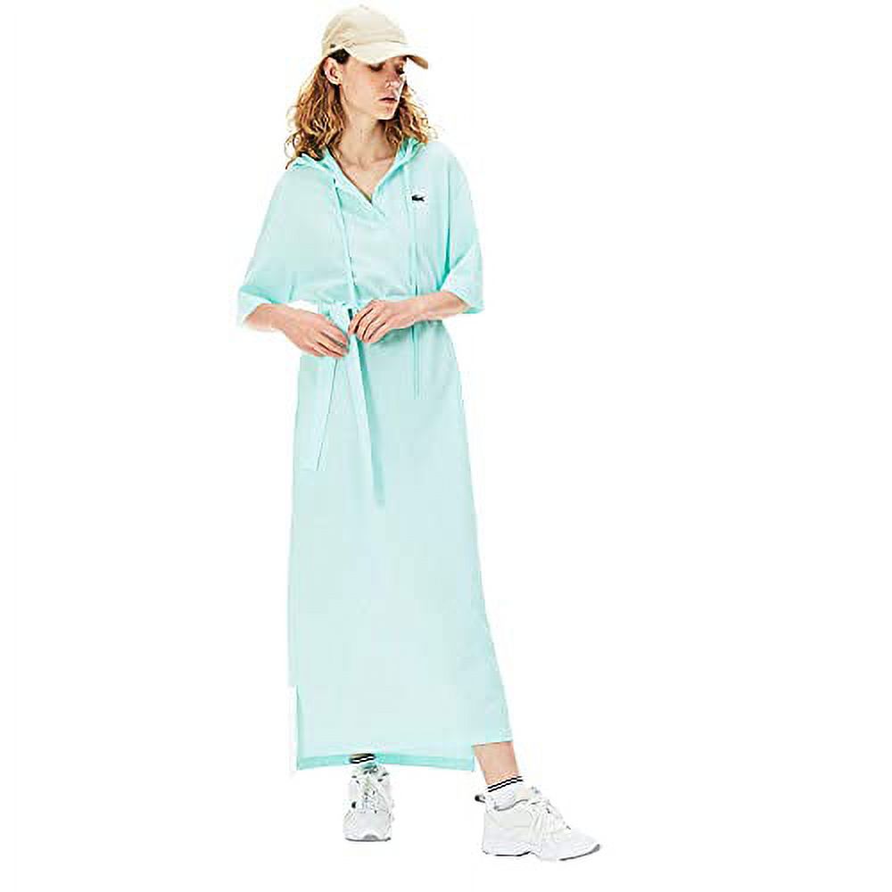 Lacoste Women's Short Sleeve Hooded Pique Polo Dress - Walmart.com