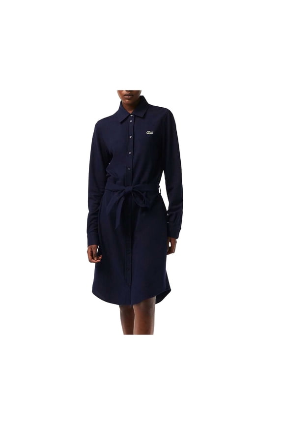 Womens Cotton Pique Adjustable Polo Shirt Dress