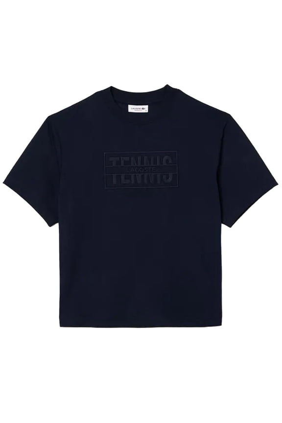 Womens Embroidered Cotton Oversized Tennis T-Shirt