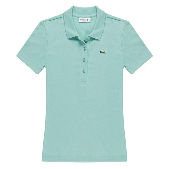 Lacoste Womens L.12.D Ribbed Slim Polo Shirt