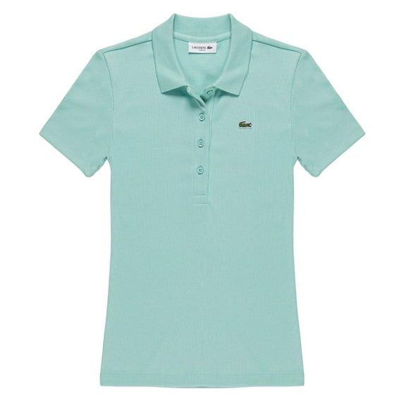 Lacoste Womens L.12.D Ribbed Slim Polo Shirt