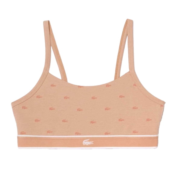Lacoste Womens Logo Cotton Stretch Bralette