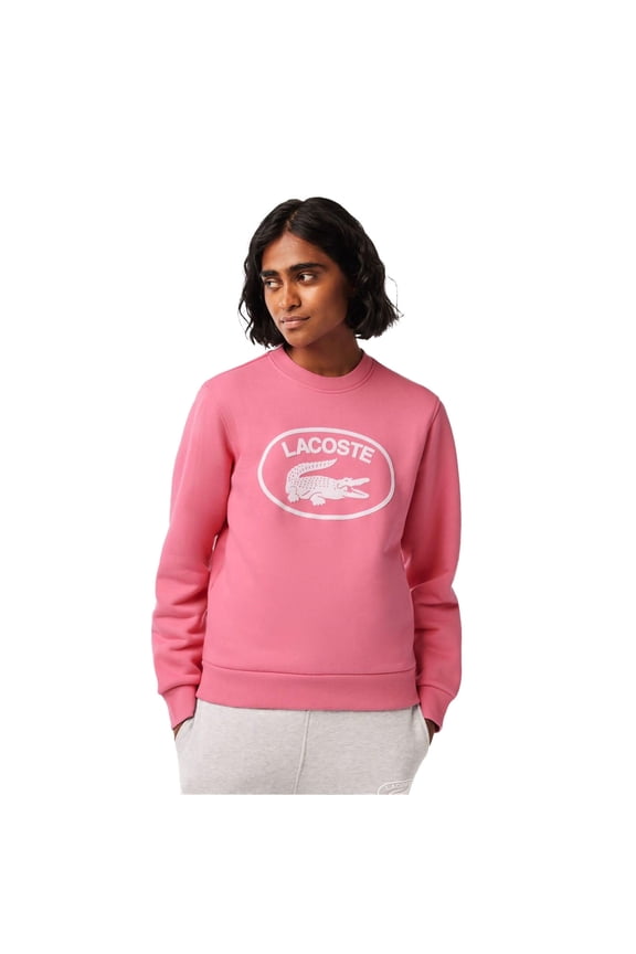 Womens Natural Cotton Fleece Loose Sweatshirt