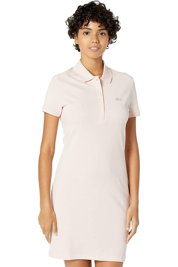 Womens Short Sleeve Slim Fit Stretch Pique Polo Dress 2 Nidus
