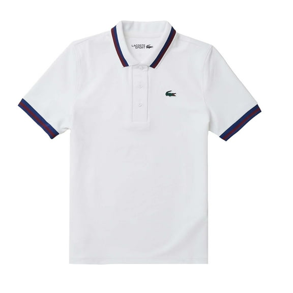 Lacoste Womens Stripe Detail UV Protection Tennis Polo Shirt