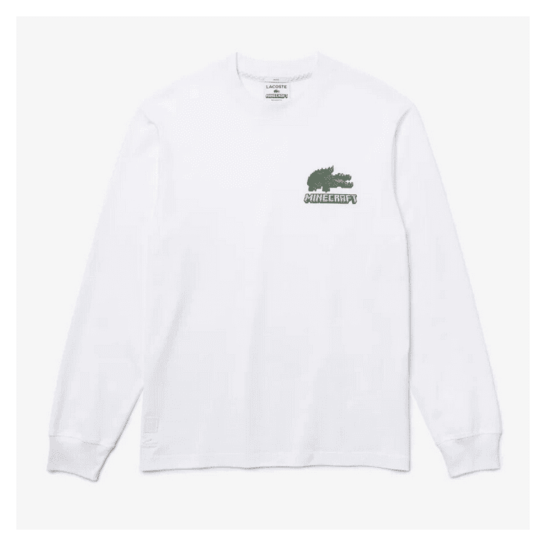 別注 レア 極美品 Lサイズ LACOSTE Minecraft Tシャツ Unisex Lacoste x Minecraft Print Organic Cotton T-Shirt - T
