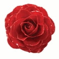 thumbnail image 1 of Lacquer Dipped Large Red Real Rose Pin Brooch QBF1346, 1 of 2