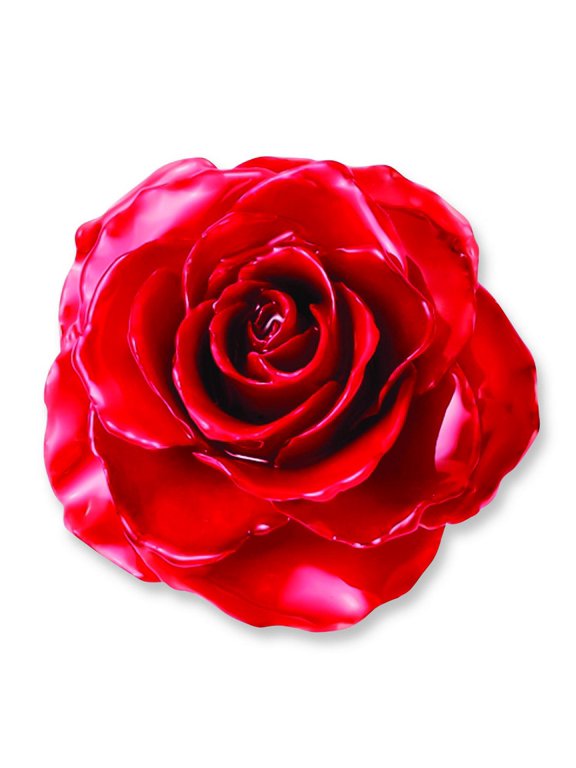 Lacquer Dipped Red Adjustable Rose Ring Jewelry Gifts for Women