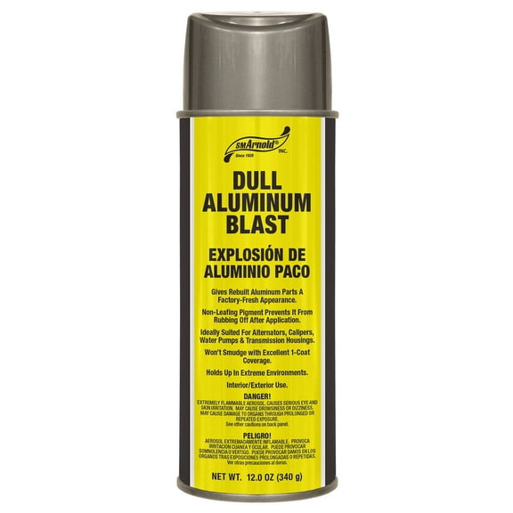 Lacquer Sp ray Pa int, Dull Aluminum Blast Acrylic Lacquer - Dull Aluminum Blast [66-108]