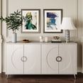thumbnail image 1 of Lacquered 4 - Door Wooden Sideboard | In Dining Area, Add Visual Appeal, 1 of 6