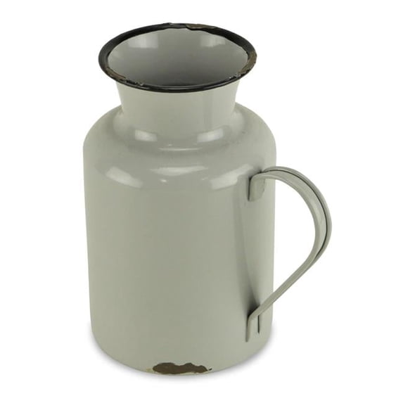 Lacquered Gray with Black Rim Jug Decor